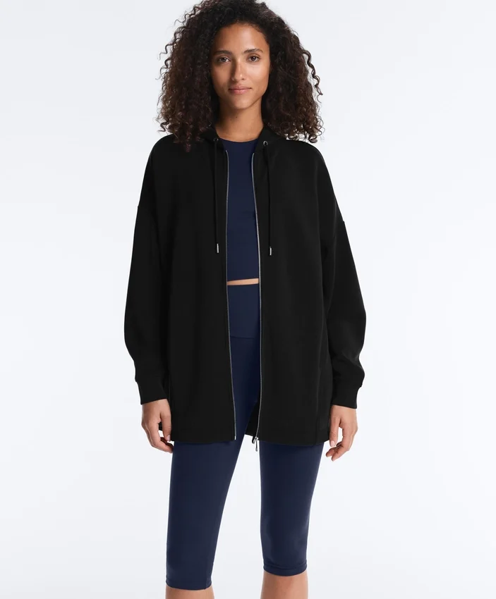 Chaqueta Soft Touch larga con modal Chaqueta Soft Touch larga con modal