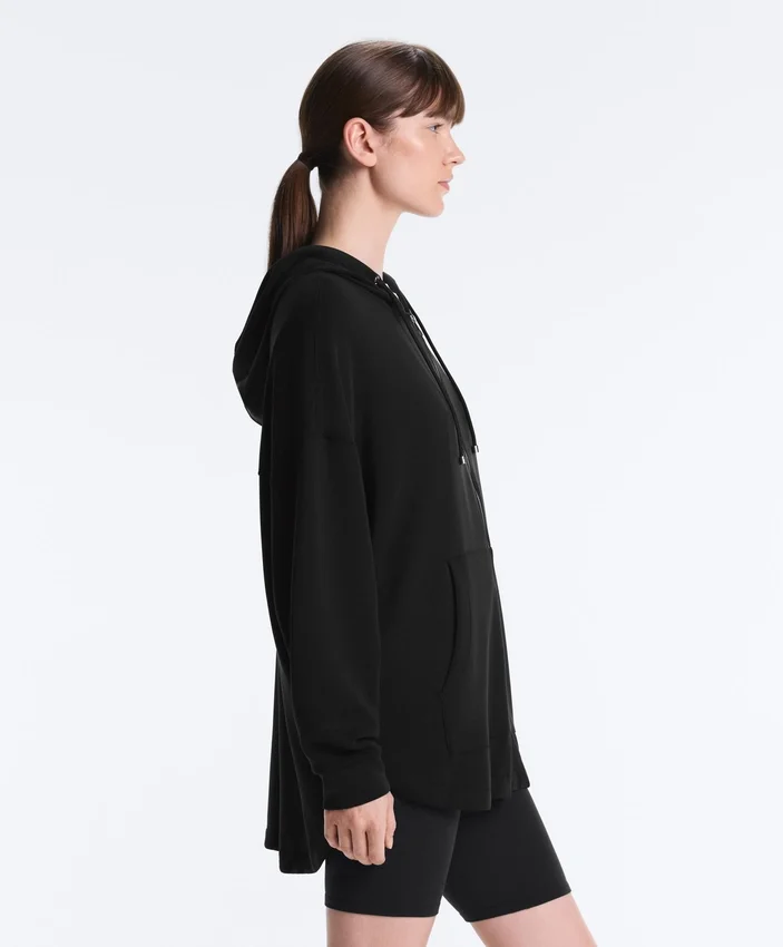 Chaqueta Soft Touch larga con modal Chaqueta Soft Touch larga con modal