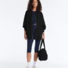 Chaqueta Soft Touch larga con modal Chaqueta Soft Touch larga con modal