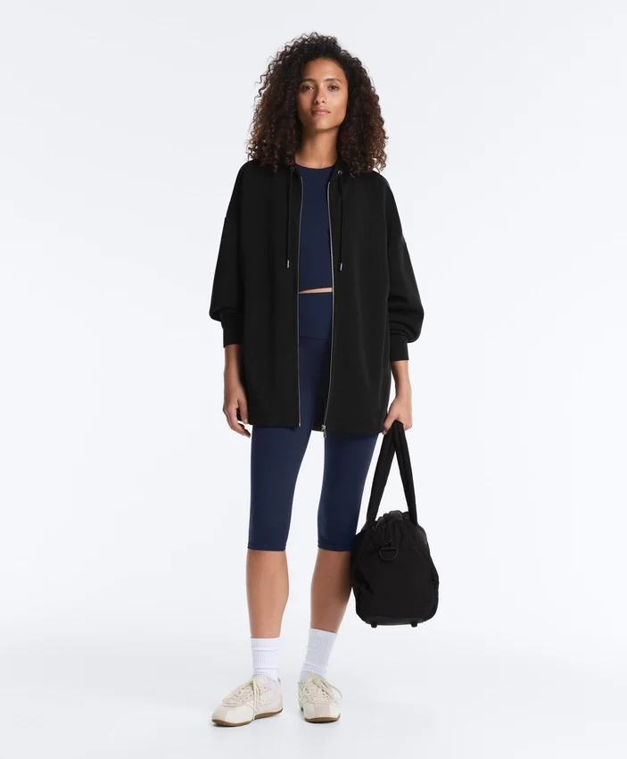 Chaqueta Soft Touch larga con modal Chaqueta Soft Touch larga con modal
