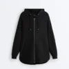 Chaqueta Soft Touch larga con modal Chaqueta Soft Touch larga con modal