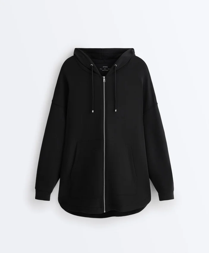 Chaqueta Soft Touch larga con modal Chaqueta Soft Touch larga con modal