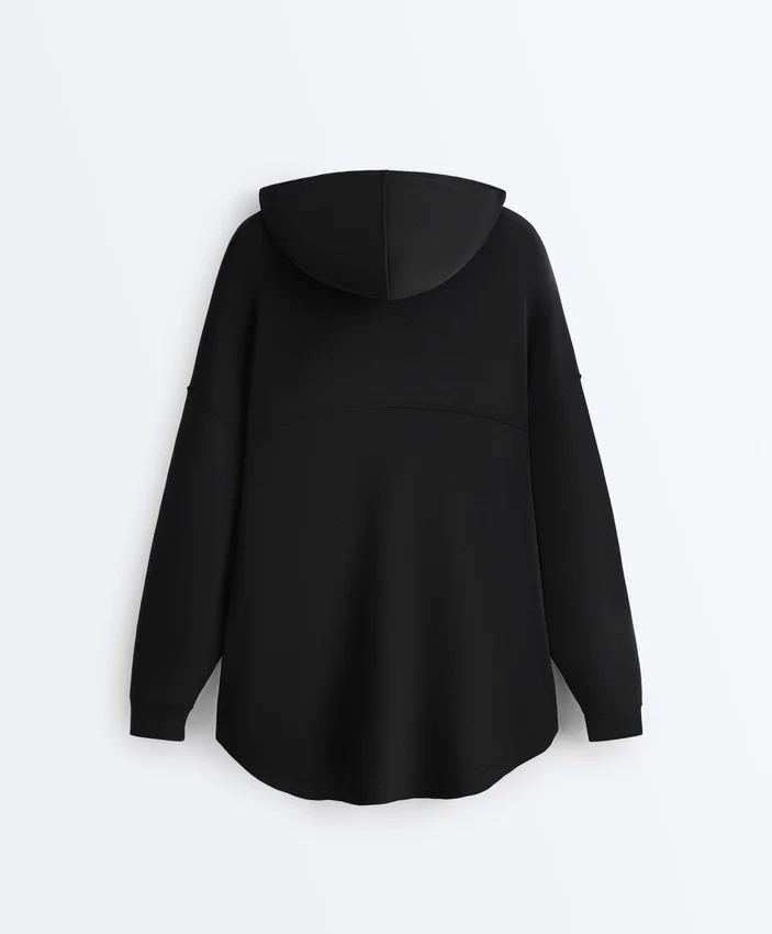 Chaqueta Soft Touch larga con modal Chaqueta Soft Touch larga con modal