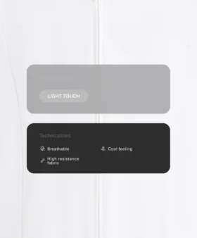 Chaqueta técnica corta y Light Touch