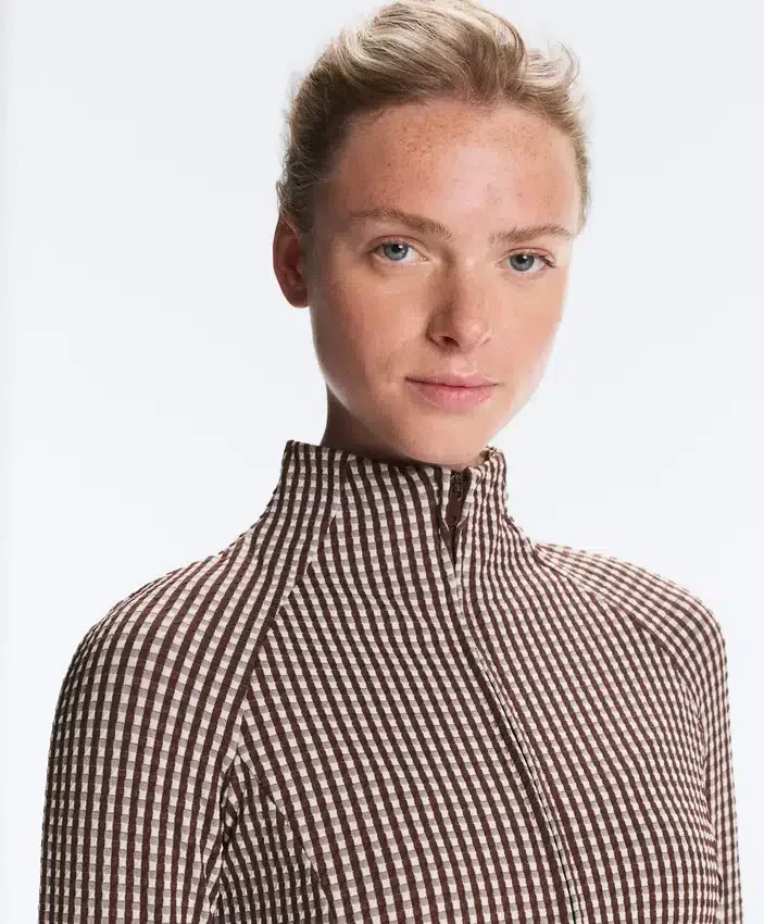 Chaqueta técnica de cuadros vichy Chaqueta técnica de cuadros vichy