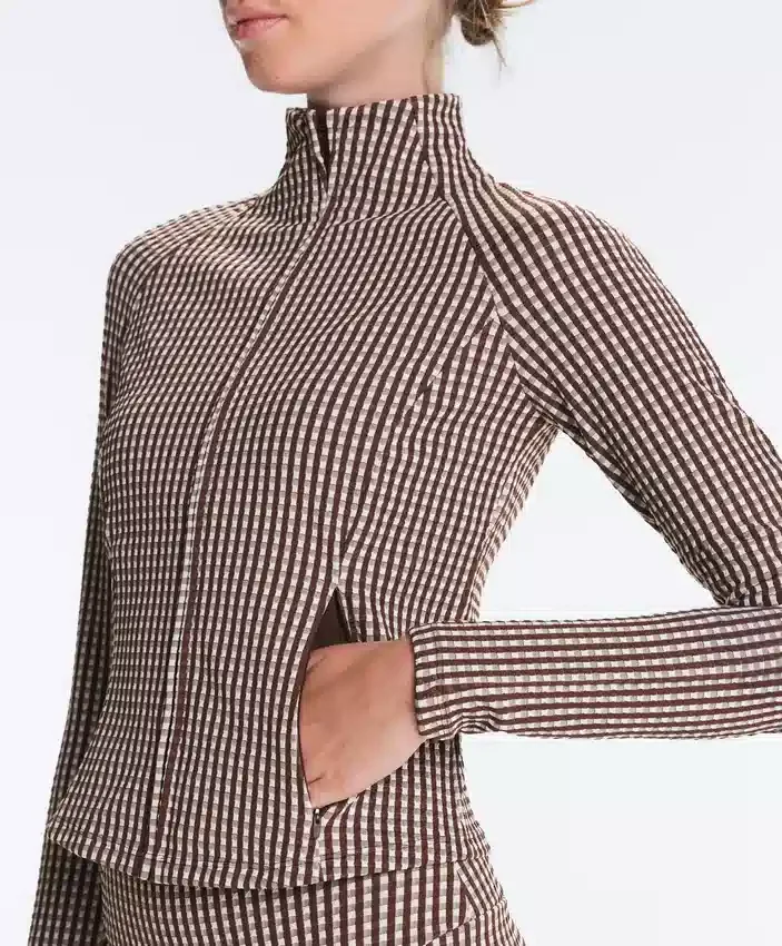 Chaqueta técnica de cuadros vichy Chaqueta técnica de cuadros vichy