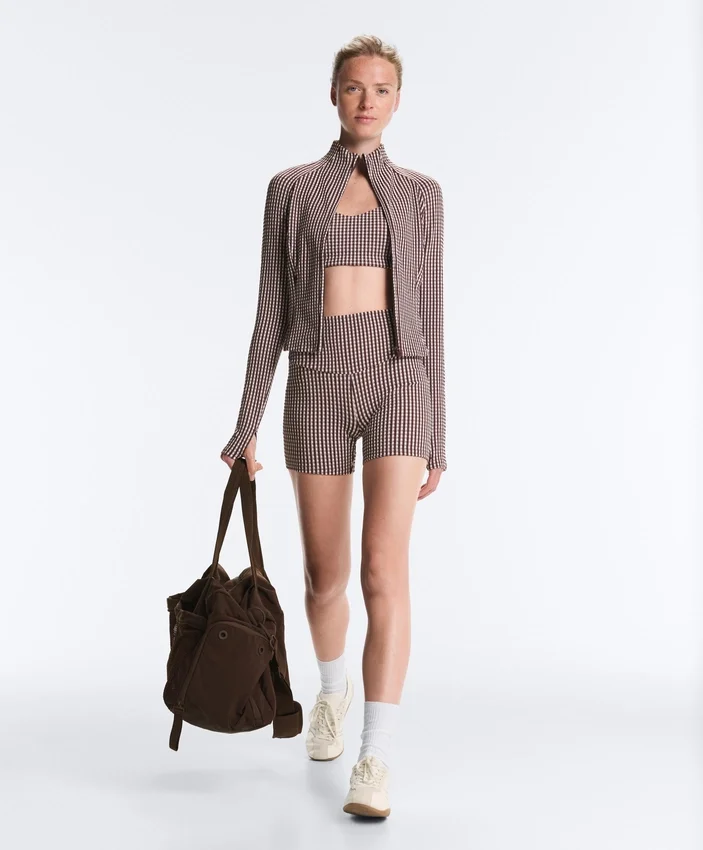 Chaqueta técnica de cuadros vichy Chaqueta técnica de cuadros vichy