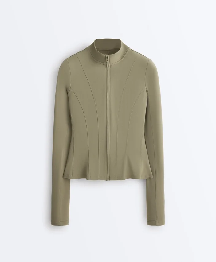 Chaqueta técnica Evermove con volantes Chaqueta técnica Evermove con volantes