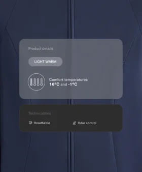 Chaqueta técnica ligera y cálida