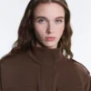 Chaqueta utilitaria corta de piqué con cinturón Chaqueta utilitaria corta de piqué con cinturón