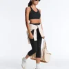 Compressive Cross-Back Sports Bra with Firm Support