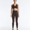 Compressive Sports Bra de sujeción media con diseño ondulado