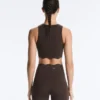 Compressive Sports Bra de sujeción media con diseño ondulado