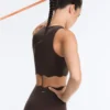 Compressive Sports Bra de sujeción media con diseño ondulado
