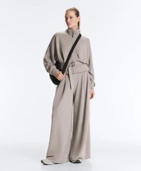 Chaqueta con cinturón tipo corsé Soft Touch y modal