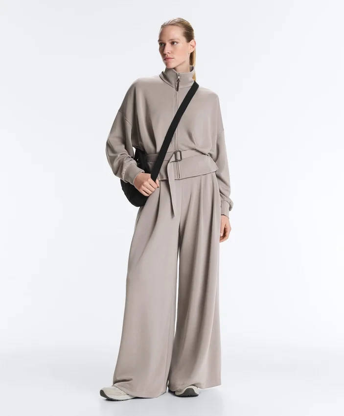 Chaqueta con cinturón tipo corsé Soft Touch y modal Chaqueta con cinturón tipo corsé Soft Touch y modal