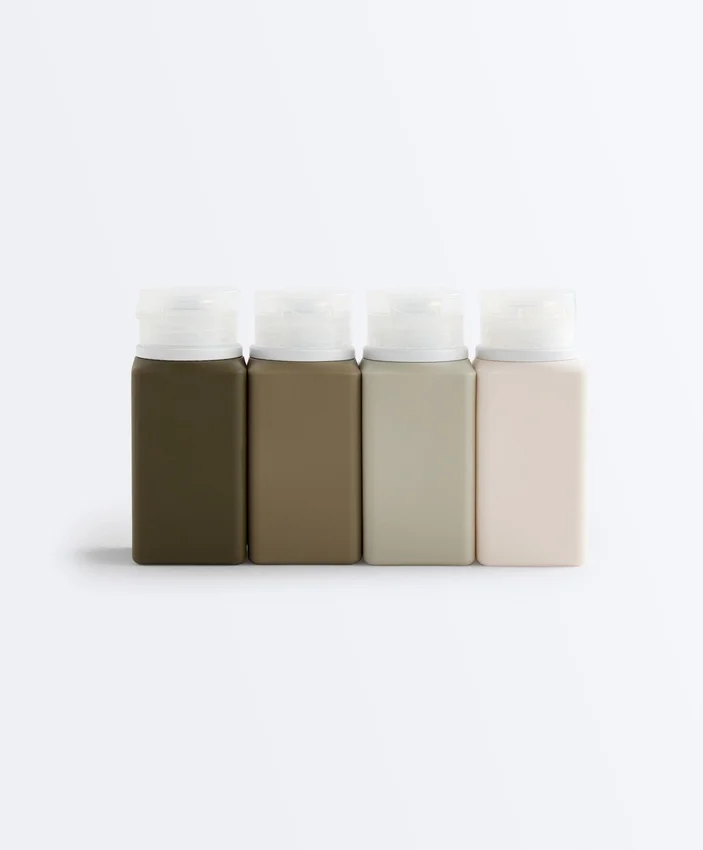 Neceser de viaje para 4 botellas Neceser de viaje para 4 botellas