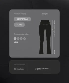 Pantalones acampanados Comfortlux de talle superalto