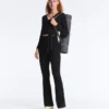 Pantalones acampanados Comfortlux de talle superalto