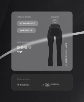 Pantalones acampanados Compressive de talle alto