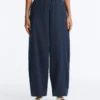 Pantalones acampanados de mezcla de algodón
