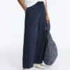 Pantalones acampanados de mezcla de algodón