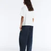 Pantalones acampanados de mezcla de algodón