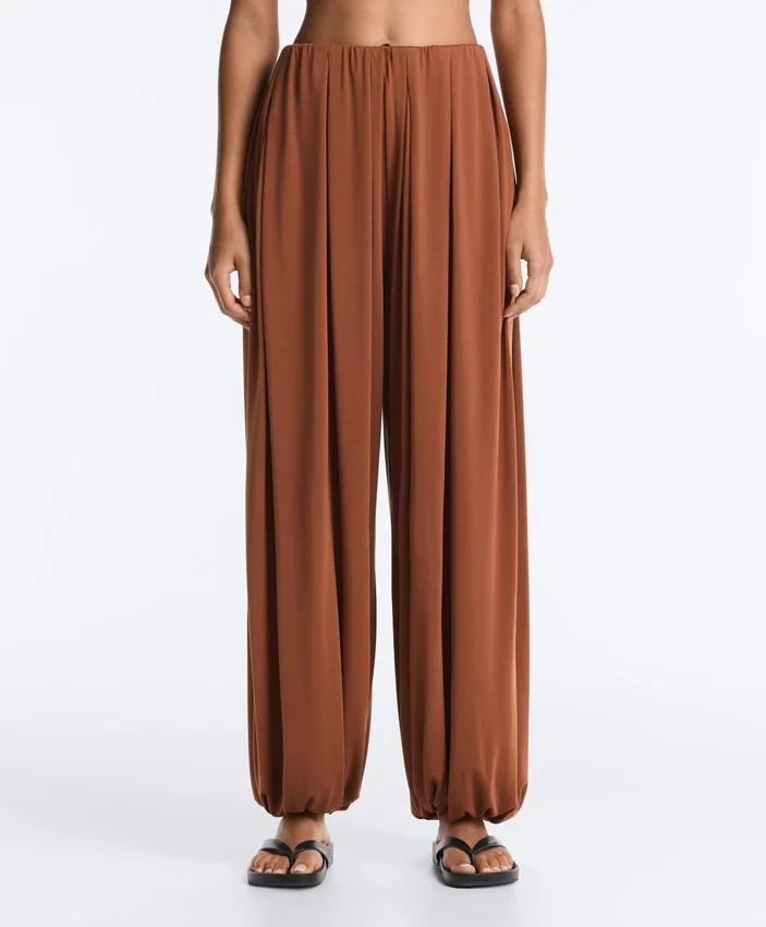 Pantalones acampanados de mezcla de modal Pantalones acampanados de mezcla de modal