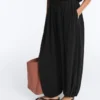 Pantalones acampanados de mezcla de modal