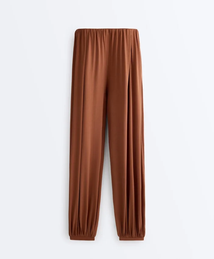 Pantalones acampanados de mezcla de modal Pantalones acampanados de mezcla de modal