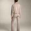 Pantalones acampanados de punto