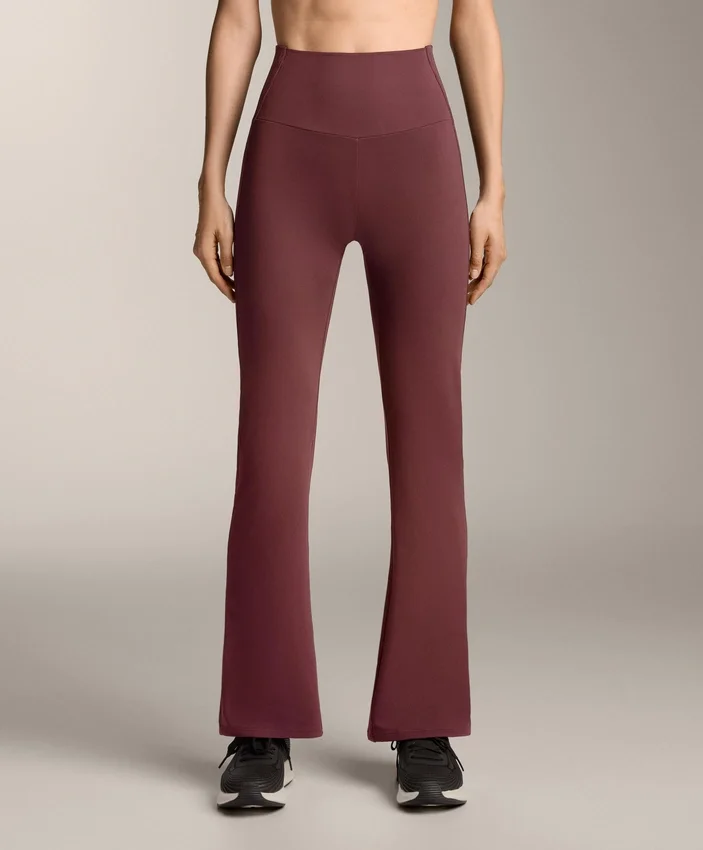 Pantalones acampanados de punto elástico Comfortlux de talle alto Pantalones acampanados de punto elástico Comfortlux de talle alto