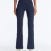 Pantalones acampanados de punto elástico Comfortlux de talle alto Pantalones acampanados de punto elástico Comfortlux de talle alto