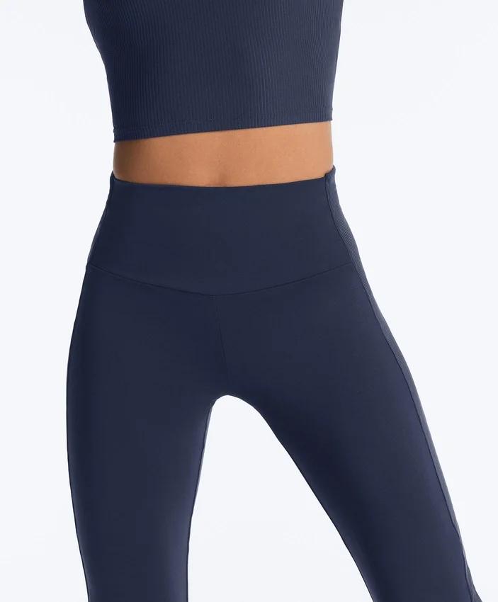 Pantalones acampanados de punto elástico Comfortlux de talle alto Pantalones acampanados de punto elástico Comfortlux de talle alto