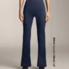 Pantalones acampanados de punto elástico Comfortlux de talle alto Pantalones acampanados de punto elástico Comfortlux de talle alto