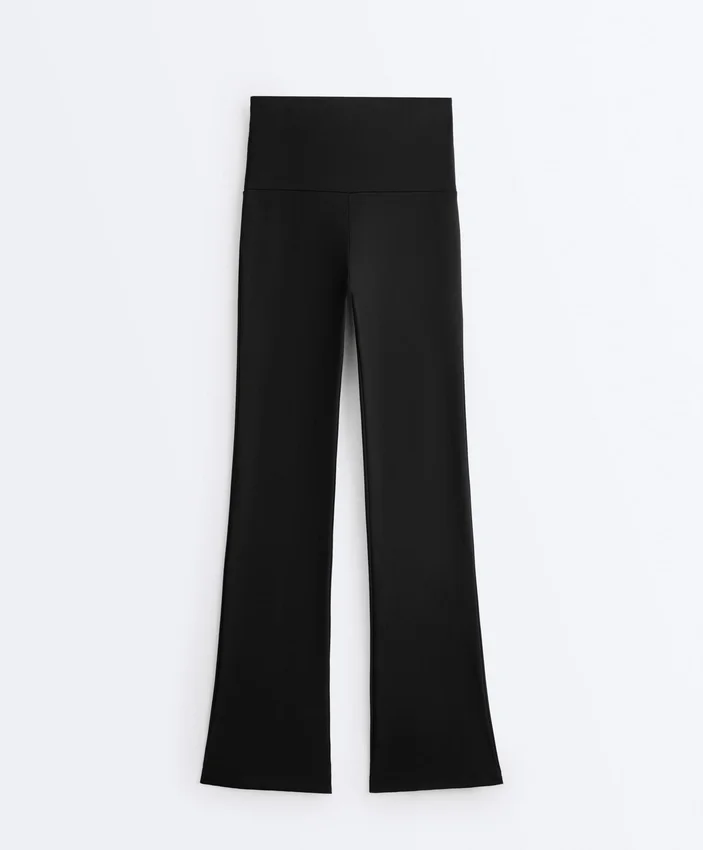 Pantalones acampanados de talle alto Comfortlux Pantalones acampanados de talle alto Comfortlux