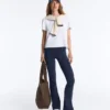 Pantalones acampanados de talle alto Comfortlux