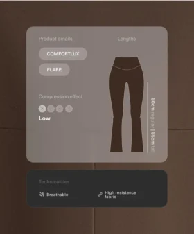 Pantalones acampanados de talle alto Comfortlux