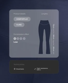 Pantalones acampanados de talle alto Comfortlux