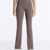 Pantalones acampanados de talle alto Comfortlux con cintura drapeada