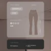 Pantalones acampanados de talle alto Comfortlux con cintura drapeada