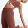 Pantalones acampanados de talle alto Comfortlux con cintura drapeada