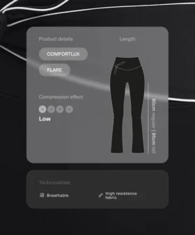 Pantalones acampanados de talle alto Comfortlux con lazo