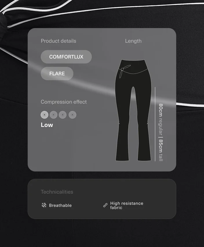 Pantalones acampanados de talle alto Comfortlux con lazo Pantalones acampanados de talle alto Comfortlux con lazo