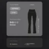 Pantalones acampanados de talle alto Evermove