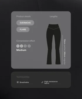 Pantalones acampanados de talle alto Evermove