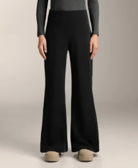 Pantalones acampanados de talle superalto con modal cepillado