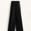 Pantalones acampanados de talle superalto con modal cepillado Pantalones acampanados de talle superalto con modal cepillado