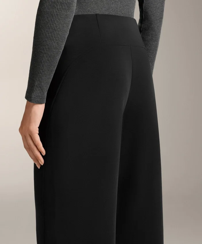 Pantalones acampanados de talle superalto con modal cepillado Pantalones acampanados de talle superalto con modal cepillado