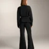 Pantalones acampanados de talle superalto con modal cepillado Pantalones acampanados de talle superalto con modal cepillado